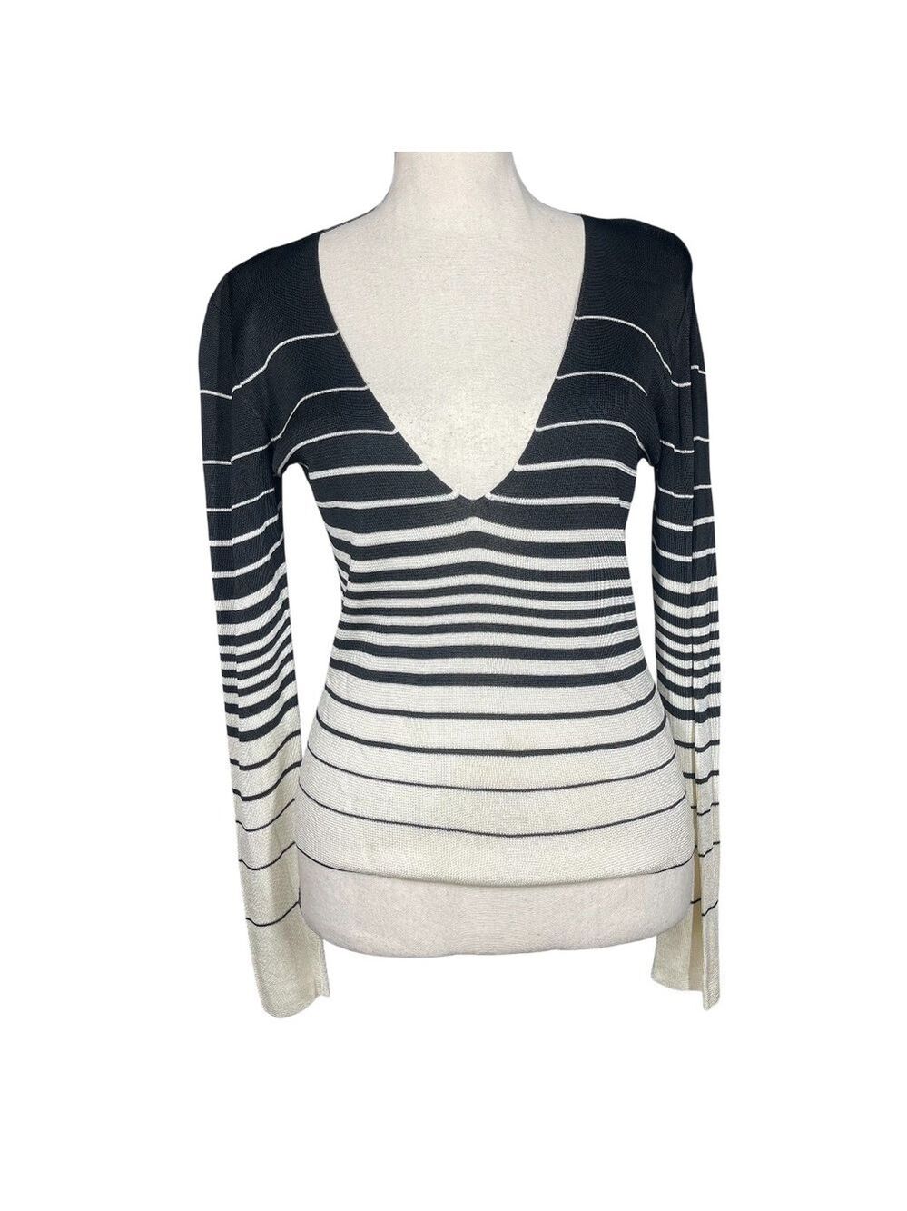Striped Knit Sweater - Picture 1 of 4